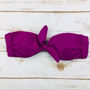 Victoria’s Secret Purple Bow Strapless Bikini Top